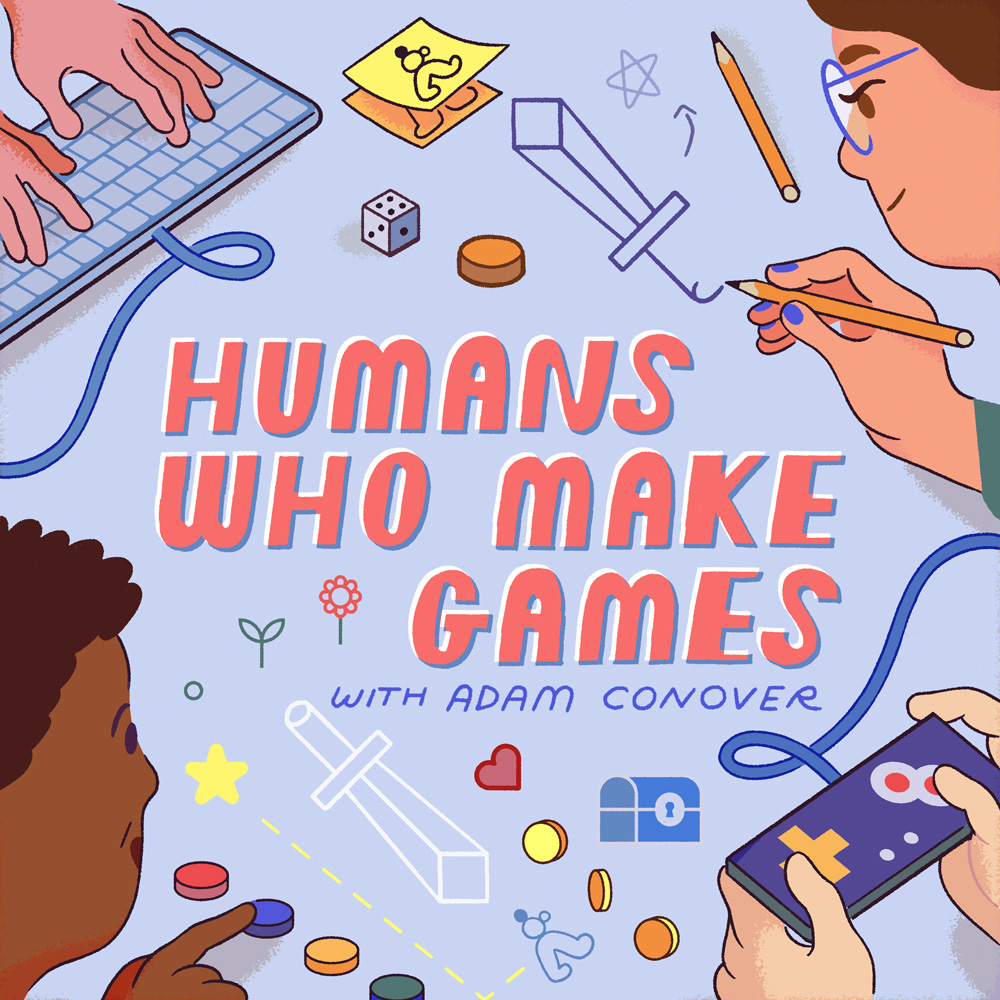 Humans Who Make Games Podcast Cover - Square